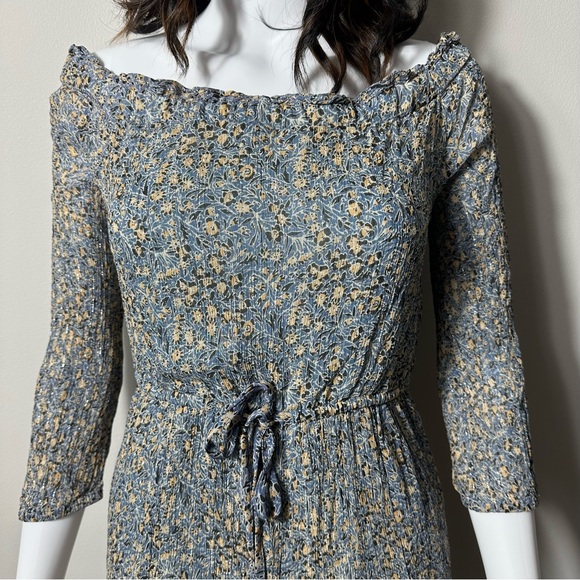 Anthropologie Rayon Kira Off-The-Shoulder Lined Tiered Peasant Dress Size US 6 - Picture 6 of 15